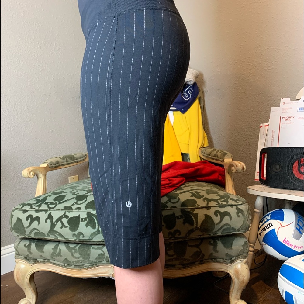 cropped lululemon striped cargo pants